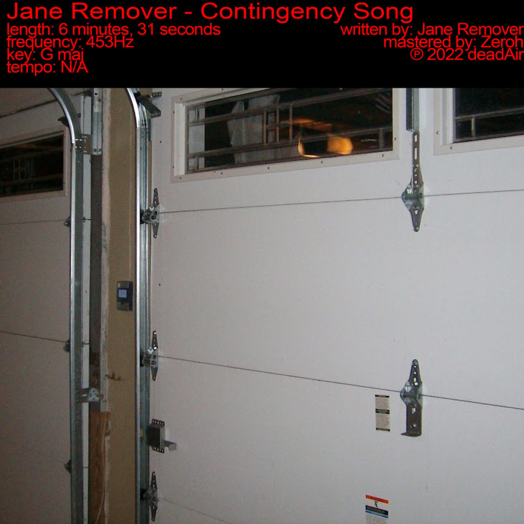 Single: Jane Remover – Contingency Song