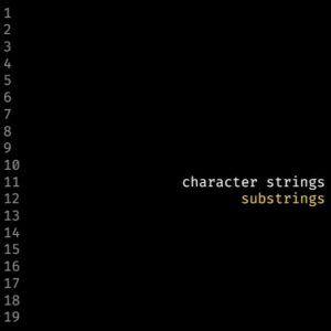 Soundlessly Single: character strings – Soundlessly, Without Warning – START TRACK