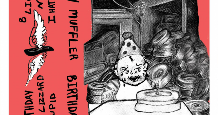 baby muffler birthday album cover