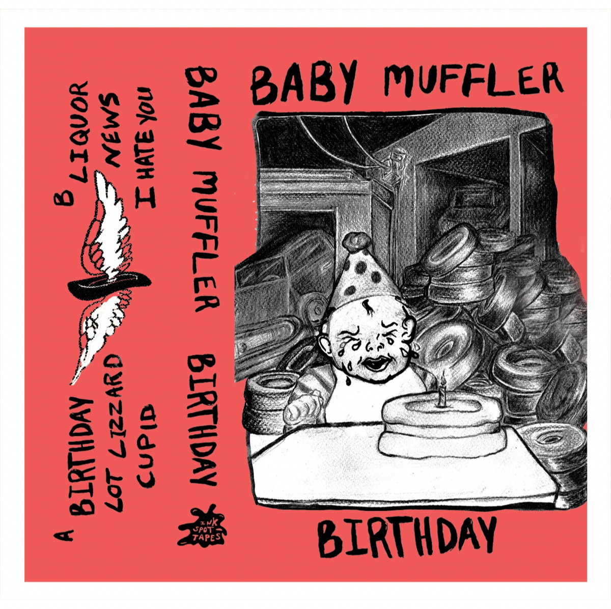 baby muffler birthday album cover