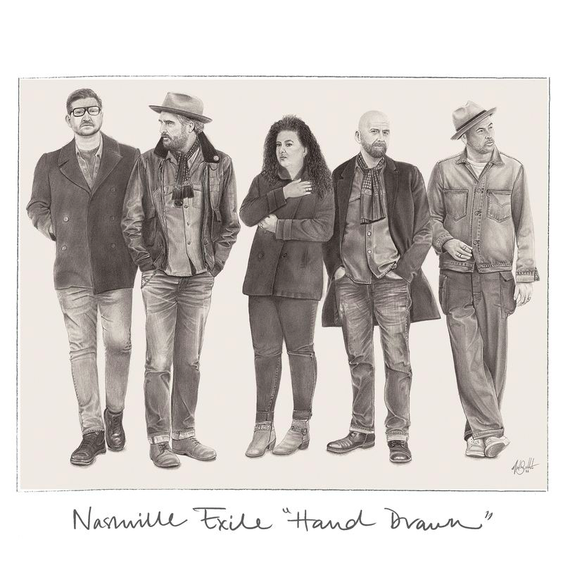 nashville exile hand drawn album cover