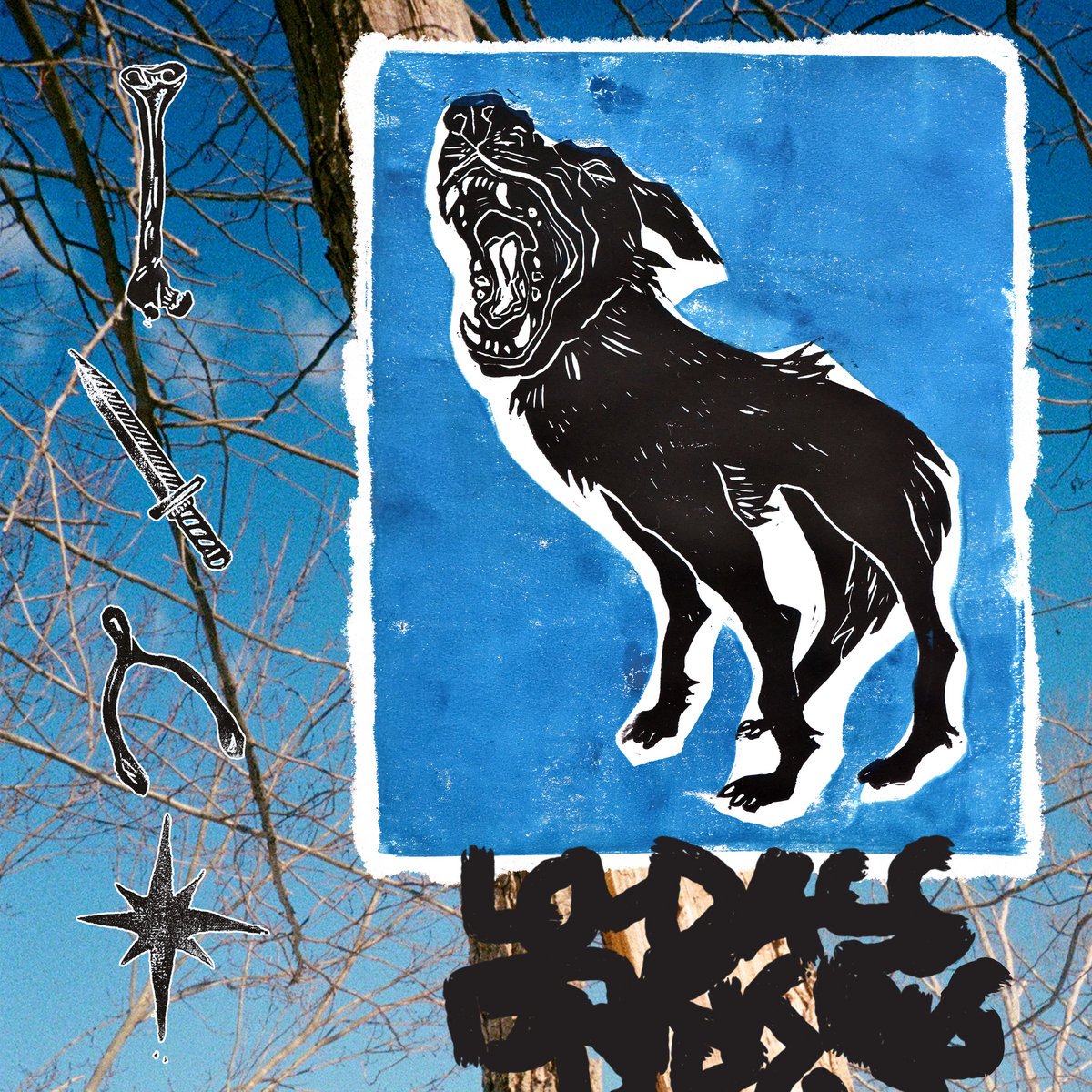 hey i'm outside loud ass barking dogs album cover